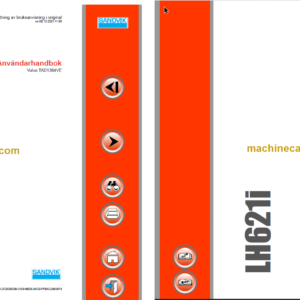 Sandvik LH621i Mining Loader Operator's and Maintenance Manual (L621DVMA0A0613 Swedish)