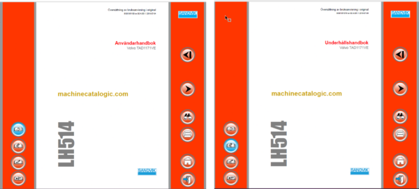 Sandvik LH514 Mining Loader Operator's and Maintenance Manual (L914D1006 Swedish)