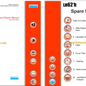 Sandvik LH621i Mining Loader Service and Parts Manual (L021D527)