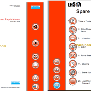 Sandvik LH517i Mining Loader Service and Parts Manual (L017D867)