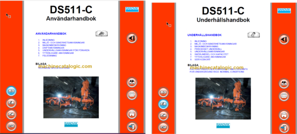 Sandvik DS511-C Drill Rig Operator's and Maintenance Manual (117B45215-1 Swedish)