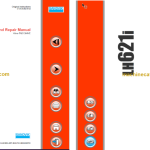 Sandvik LH621i Mining Loader Service and Parts Manual (L621DKNA0A0706)