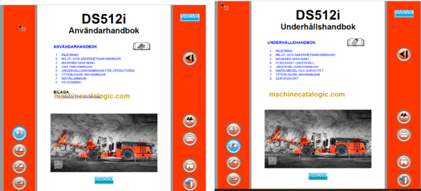 Sandvik DS512i Rock Bolter Operator's and Maintenance Manual (SN 120B52514-1 Swedish)