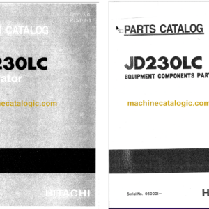 JD230LC Excavator Parts Catalog & Equipment Components Parts Catalog