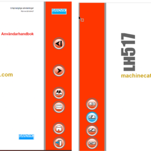 Sandvik LH517 Mining Loader Operator's and Maintenance Manual (L217D330 Swedish)