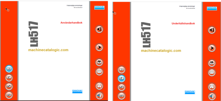 Sandvik LH517 Mining Loader Operator's and Maintenance Manual (L217D330 Swedish)