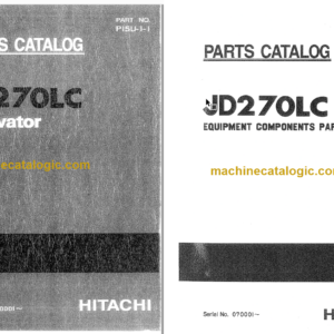 JD270LC Excavator Parts Catalog & Equipment Components Parts Catalog