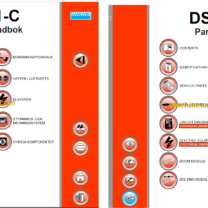 Sandvik DS511C Drill Rig Service and Parts Manual (116B47193-1)