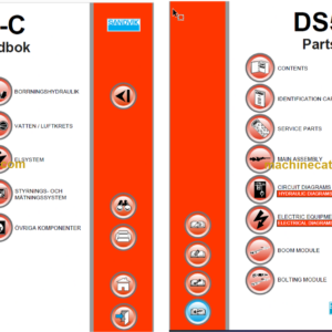 Sandvik DS511-C Drill Rig Service and Parts Manual (117B45215-1)