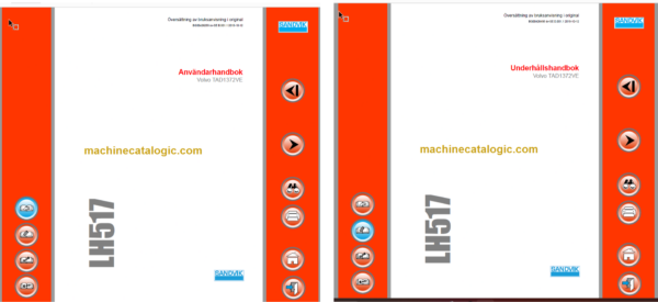 Sandvik LH517 Mining Loader Operator's and Maintenance Manual (L517D486 Swedish)