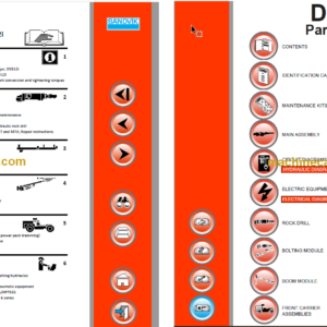 Sandvik DS512i Rock Bolter Service and Parts Manual (SN 121B59416-1)