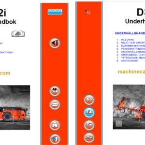 Sandvik DS512i Drill Rig Operator's and Maintenance Manual (120B68009-1 Swedish)