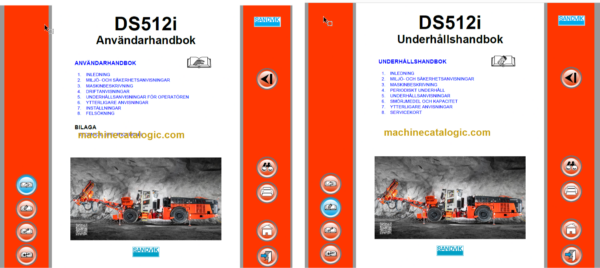 Sandvik DS512i Drill Rig Operator's and Maintenance Manual (120B68009-1 Swedish)