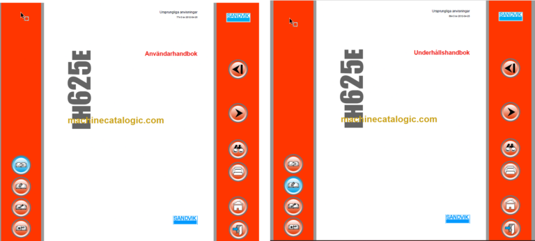 Sandvik LH625E Mining Loader Operator's and Maintenance Manual (L225E025 Swedish)