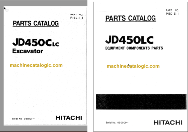 JD450CLC Excavator Parts Catalog & Equipment Components Parts Catalog