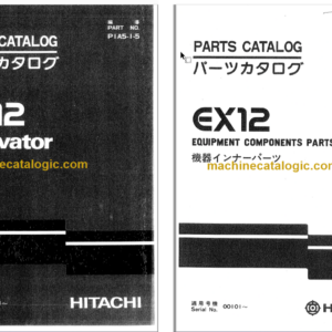 Hitachi EX12 Excavator Parts Catalog & Equipment Components Parts Catalog