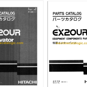 Hitachi EX20UR Excavator Parts Catalog & Equipment Components Parts Catalog