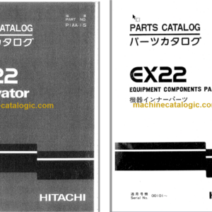 Hitachi EX22 Excavator Parts Catalog & Equipment Components Parts Catalog