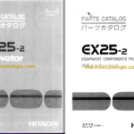 Hitachi EX25-2 Excavator Parts Catalog & Equipment Components Parts Catalog