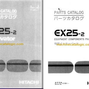 Hitachi EX25-2 Excavator Parts Catalog & Equipment Components Parts Catalog