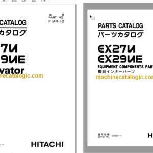 Hitachi EX27U EX29UE Excavator Parts Catalog & Equipment Components Parts Catalog