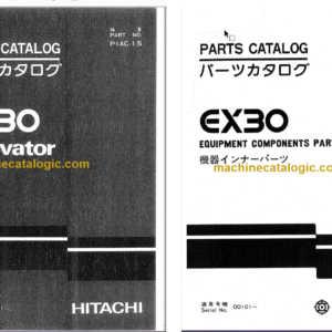 Hitachi EX30 Excavator Parts Catalog & Equipment Components Parts Catalog