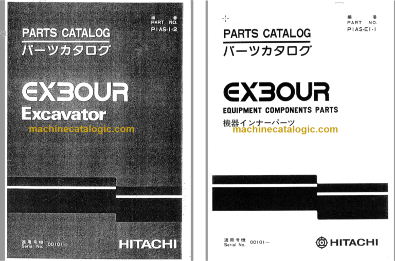 Hitachi EX30UR Excavator Parts Catalog & Equipment Components Parts Catalog