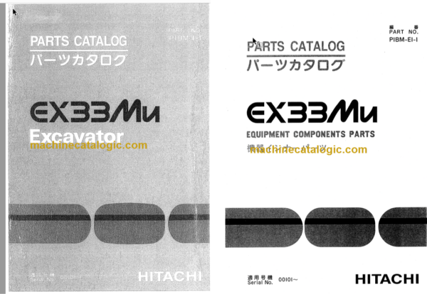 Hitachi EX33MU Excavator Parts Catalog & Equipment Components Parts Catalog