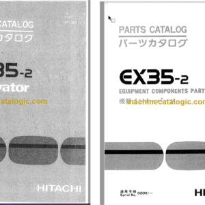 Hitachi EX35-2 Excavator Parts Catalog & Equipment Components Parts Catalog