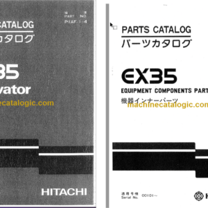 Hitachi EX35 Excavator Parts Catalog & Equipment Components Parts Catalog