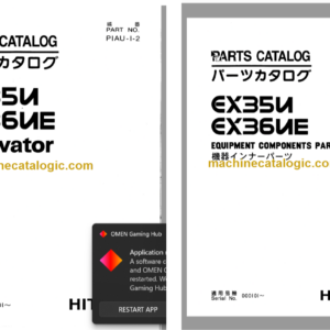 Hitachi EX35U EX36UE Excavator Parts Catalog & Equipment Components Parts Catalog