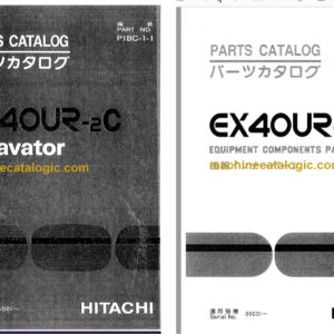 Hitachi EX40UR-2C Excavator Parts Catalog & Equipment Components Parts Catalog