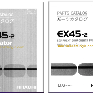 Hitachi EX45-2 Excavator Parts Catalog & Equipment Components Parts Catalog