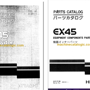 Hitachi EX45 Excavator Parts Catalog & Equipment Components Parts Catalog