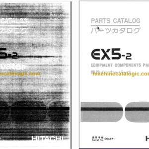 Hitachi EX5-2 Excavator Parts Catalog & Equipment Components Parts Catalog