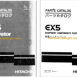 Hitachi EX5 Excavator Parts Catalog & Equipment Components Parts Catalog