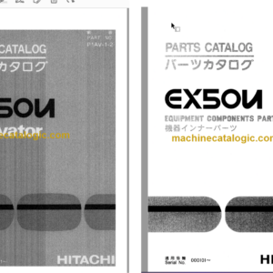 Hitachi EX50U Excavator Parts Catalog & Equipment Components Parts Catalog