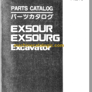 Hitachi EX50UR EX50URG Excavator Parts Catalog & Equipment Components Parts Catalog