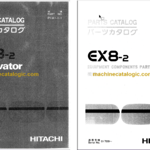 Hitachi EX8-2 Excavator Parts Catalog & Equipment Components Parts Catalog