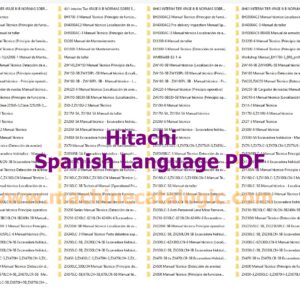 Hitachi Service and Operator’s Manual – Spanish Language PDF