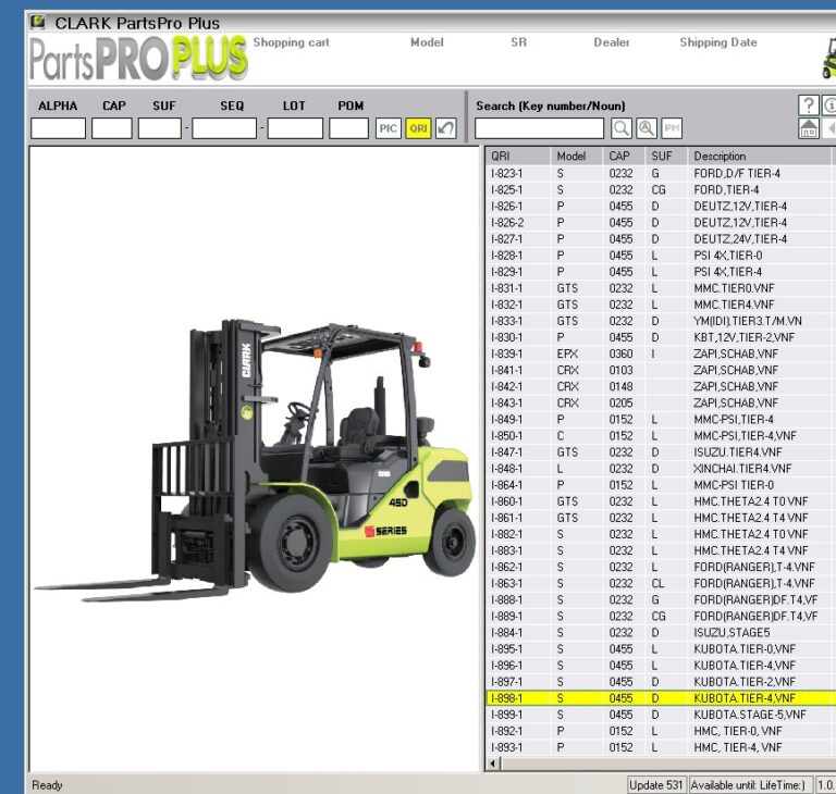 Clark Forklift Parts Pro Plus Spare Parts