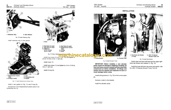 John Deere 762A Scraper Technical Manual (TM1225)