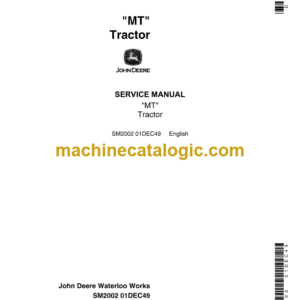 John Deere MT Tractor Service Manual (SM2002)