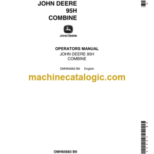 John Deere 95H Combines Operator's Manual John Deere (OMH65683)