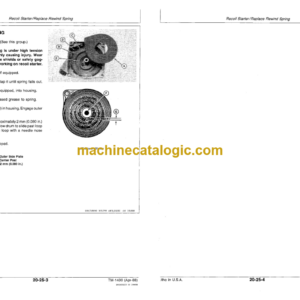 John Deere 5E Blower 113 Hedge Clipper 110G 210G 240G and 260G Trimmer Cutters Technical Manual (TM1430)