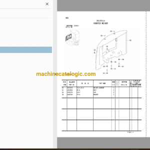 Hitachi ZX60USB-3 ZX60USB-3F Hydraulic Excavator Parts Catalog & Equipment Components Parts Catalog