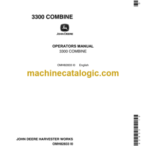 John Deere 3300 Combine Operator's Manual (OMH82833)