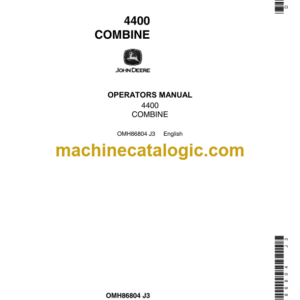 John Deere 4400 Combine Operator's Manual (OMH86804)