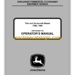 John Deere 7200, 7400 Trim and Surrounds Mower Operator's Manual (OMTCU29637)
