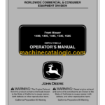 John Deere 1420, 1435, 1445, 1545, 1565 Front Mower Operator's Manual (OMTCU17460L4)